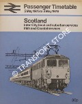 Passenger Timetable Scotland - Inter-City, local and suburban services; Irish and Coastal services, 5 May 1969 to 3 May 1970 by British Rail Scottish Region